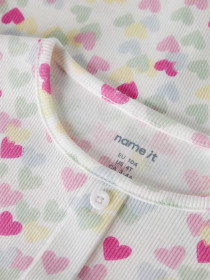 NAME IT Vemia T-shirt Cloud Dancer Random Hearts